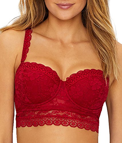 Pour Moi? Rebel Strapless Longline Sujetador, Rojo, 32E para Mujer