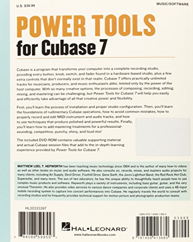 Power tools for cubase 7 livre sur la musique + dvd-rom: Master Steinberg's Power Multi-platform Audio Production Software