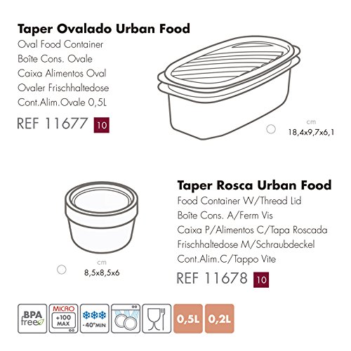 PracticFood Kit Urban Food Casual - Bolsa Térmica Porta Alimentos con Tapers Herméticos (Drink Stars Grey)