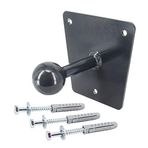 PremiumX Soporte de pared para portabicicletas cabeza de bola Portabicicletas trasero Soporte de pared incluido montaje Espigas de marca Fischer, a randela y tornillos