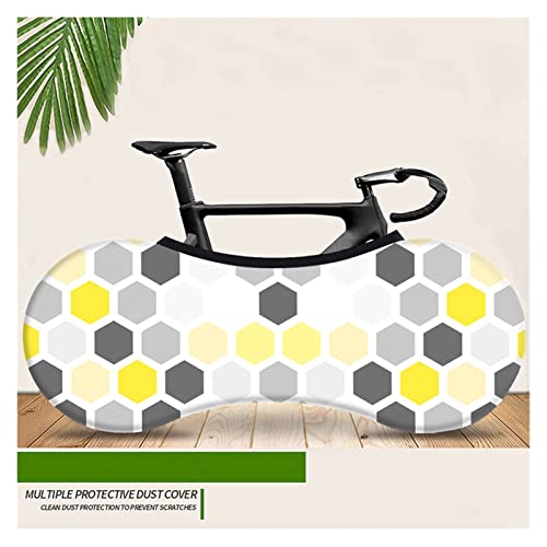 Prima Serie de patrón geométrico Cubierta de polvo de bicicleta Calidad de tela elástica Bicicleta de carretera cubierta de polvo interior Accesorios de bicicleta para bicicletas de montaña, de carret