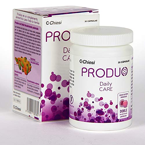 Produo Daily Care - Probióticos y Prebióticos Intestinales, Doble Recubrimiento Protector, 30 Cápsulas