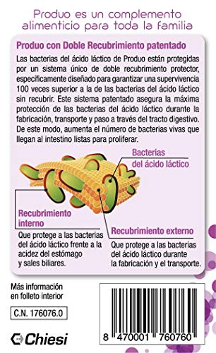 Produo Daily Care - Probióticos y Prebióticos Intestinales, Doble Recubrimiento Protector, 30 Cápsulas