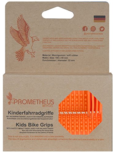 Prometheus Puños - Mangos - apretones para Manillar de Bicicleta con protección Frente a Golpes | 22 cm | Edición 2019