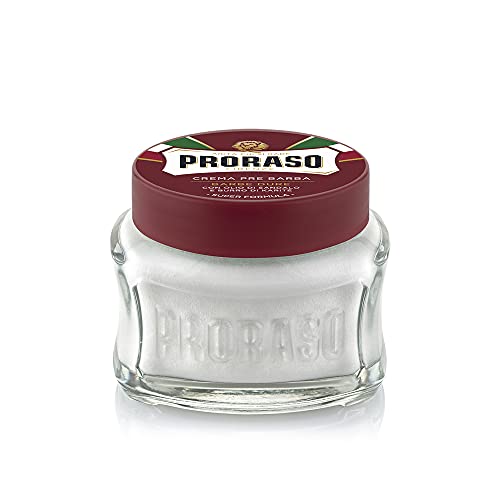 Proraso Crema Pre Afeitado Sándalo Y Manteca De Karité Para Barbas Duras - 100 Ml. 300 g (400502)