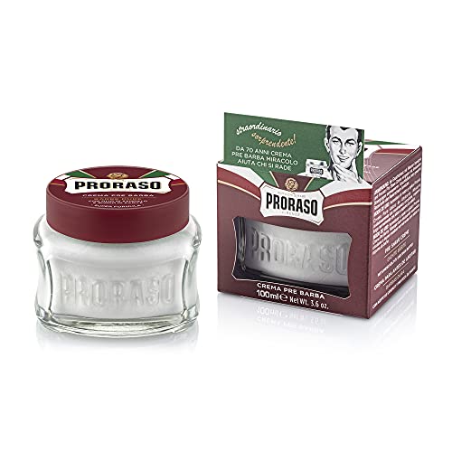 Proraso Crema Pre Afeitado Sándalo Y Manteca De Karité Para Barbas Duras - 100 Ml. 300 g (400502)