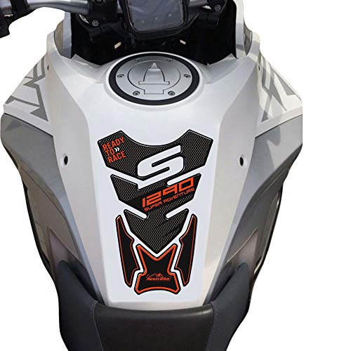 Protector de Depósito Compatible Con KTM 1290 Super Aventura-S 2018 - Adhesivo Moto 3D Ultra Resistente para Moto - Protección Colores: S1-S2-S3 - S3