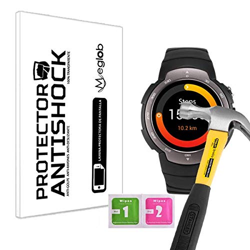 Protector de Pantalla Anti-Shock Anti-Golpe Anti-arañazos Compatible con Leotec Smartwatch Black Diamond