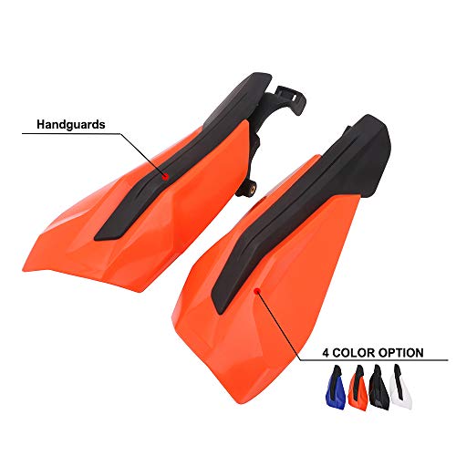 Protectores de mano para motocicleta, protectores de cepillo para K.T.M 150 XCW 250 350 EXC-F XC-F 250 XC-W 450 XCF 17-19 250 XC 18-19 300 XC XCW 500 EXCF 17-18 300 XCW 450 19 Dirt Bike - Naranja