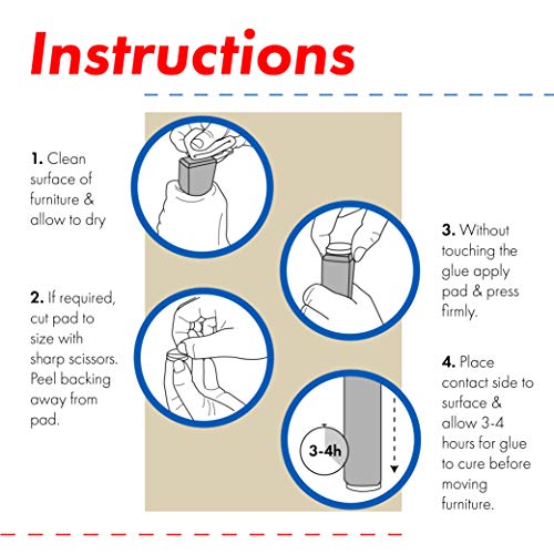 Protectores para patas de mesa. Juego de 150: 118 fieltros adhesivos y 32 lagrimas silicona adhesivas. Protector adhesivo para patas de sillas, fieltro para sillas de 5mm de grosor y más durabilidad