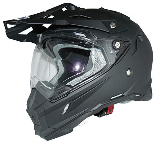 Protectwear THH-TX28 Enduro Casco Cruzado Solar, Visera y Escudo THH-TX28-XL, Unisex-Adult, Negro, x_Large