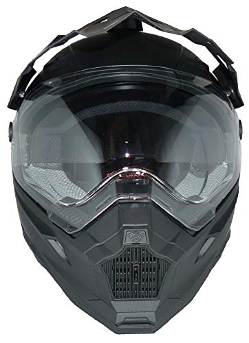 Protectwear THH-TX28 Enduro Casco Cruzado Solar, Visera y Escudo THH-TX28-XL, Unisex-Adult, Negro, x_Large