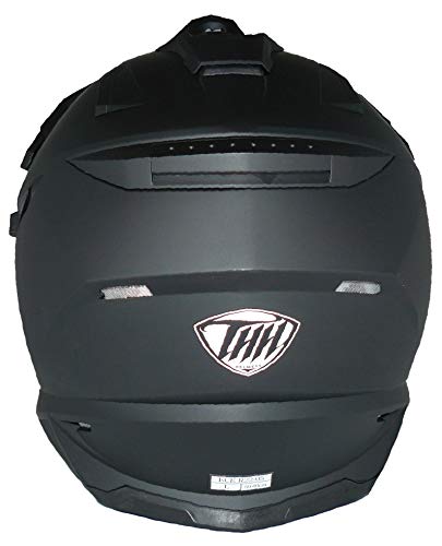 Protectwear THH-TX28 Enduro Casco Cruzado Solar, Visera y Escudo THH-TX28-XL, Unisex-Adult, Negro, x_Large