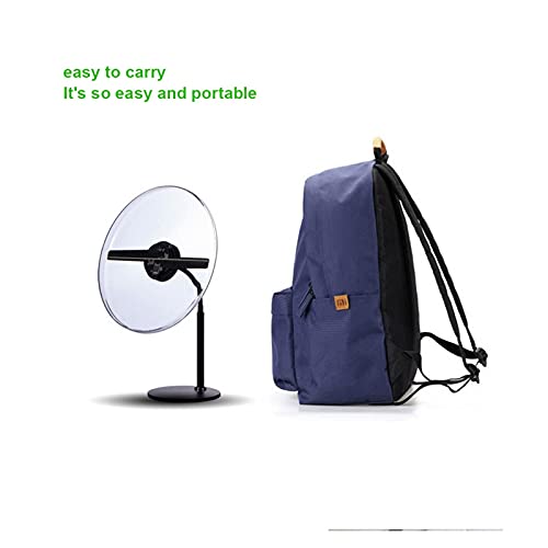 Proyector 30 cm WIFI 3D holograma publicitario fan 256 DIRIGIÓ Lámpara de proyector holográfica de escritorio Fotos Personalizadas Videos Videos Holograma Imagen de imagen Para Tienda, Bar, Casino, Ex