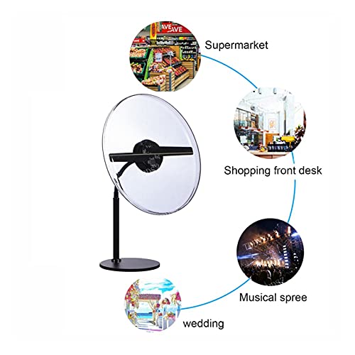 Proyector 30 cm WIFI 3D holograma publicitario fan 256 DIRIGIÓ Lámpara de proyector holográfica de escritorio Fotos Personalizadas Videos Videos Holograma Imagen de imagen Para Tienda, Bar, Casino, Ex