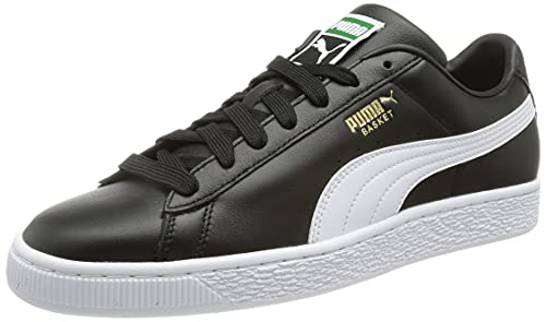 PUMA Basket Classic XXI, Zapatillas, para Hombre, Negro (Puma Black-Puma White), 44 EU