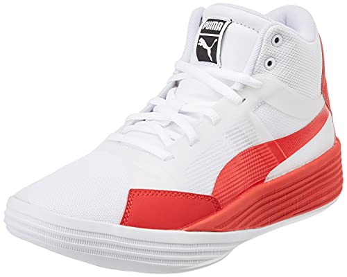 PUMA Clyde All-Pro Team Mid, Zapatillas de bsquetbol Unisex Adulto, Rojo de Alto Riesgo, 38.5 EU