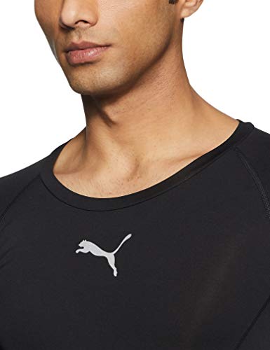 PUMA Liga Baselayer tee LS T-Shirt, Hombre, Black, M