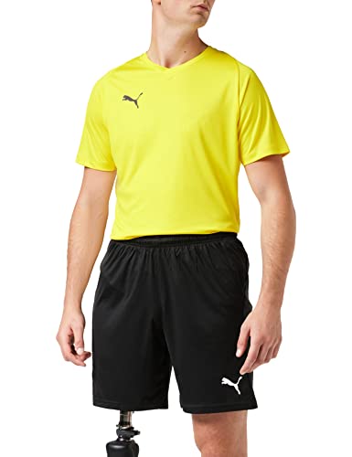 PUMA Liga Shorts Core Pantalones Cortos, Hombre, Negro Black White, L