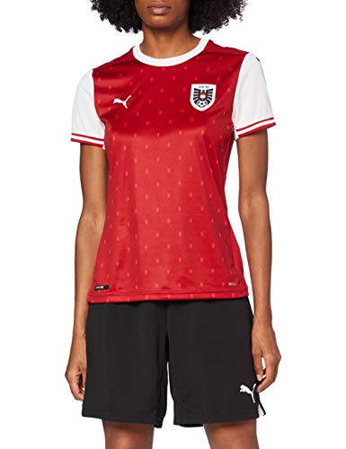 PUMA Öfb Home Shirt Replica W Maillot, Mujer, Chili Pepper White Red, S