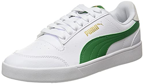 Puma Shuffle, Zapatillas Deportivas Unisex Adulto, White-Amazon Green, 43 EU