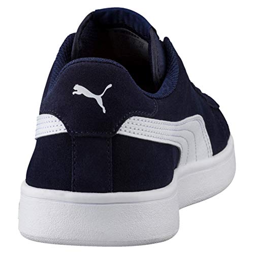 PUMA Smash v2, Zapatillas, para Unisex adulto, Azul (Peacoat-Puma White), 43 EU