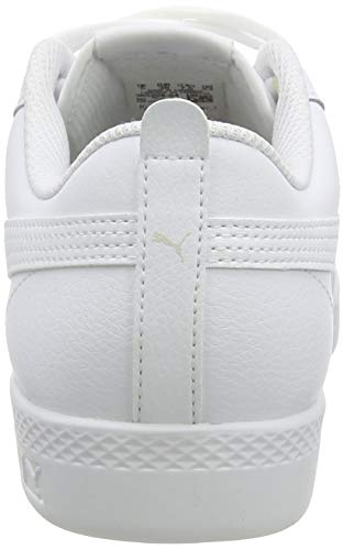 PUMA Smash Wns v2 L, Zapatillas Bajas, para Mujer, Blanco (Puma White-Puma White), 38 EU