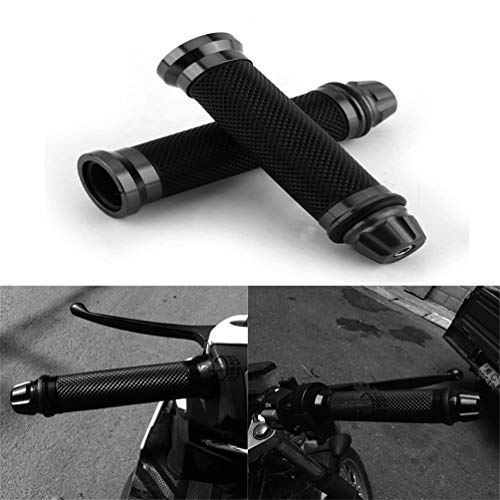 Puño Moto Universal, Empuñadura de Manillar de Motocicleta para Manillar de 7/8" 22mm, Agarraderas para Moto Aluminio CNC Antideslizantes Motocicletas Perillas Motocross para Moto Bici (6)