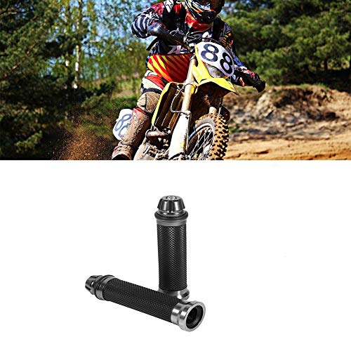 Puño Moto Universal, Empuñadura de Manillar de Motocicleta para Manillar de 7/8" 22mm, Agarraderas para Moto Aluminio CNC Antideslizantes Motocicletas Perillas Motocross para Moto Bici (6)