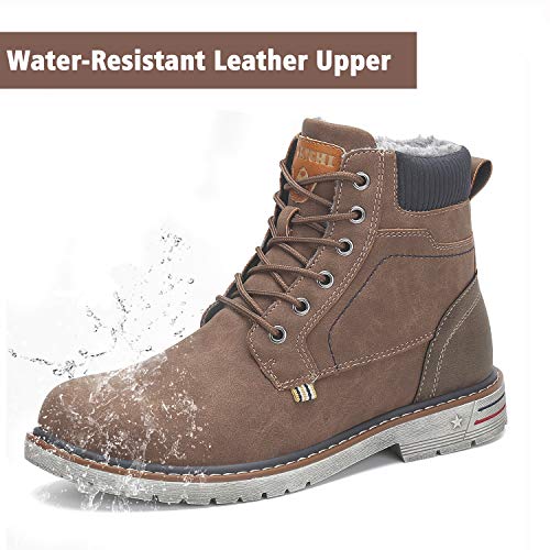 Putu Botas Hombre Botines Invierno Mujer Zapatos de Senderismo Trekking Zapatillas Cálido Nieve Antideslizantes Adulto Unisex Aire Libre Boots