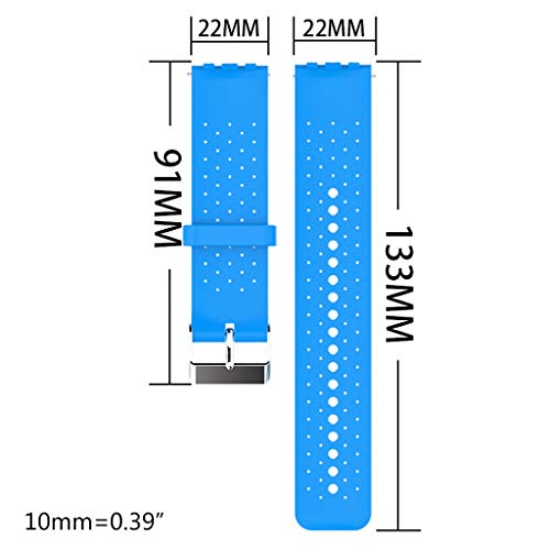 qianqian56 Correa de silicona suave unisex para reloj POLAR Vantage M
