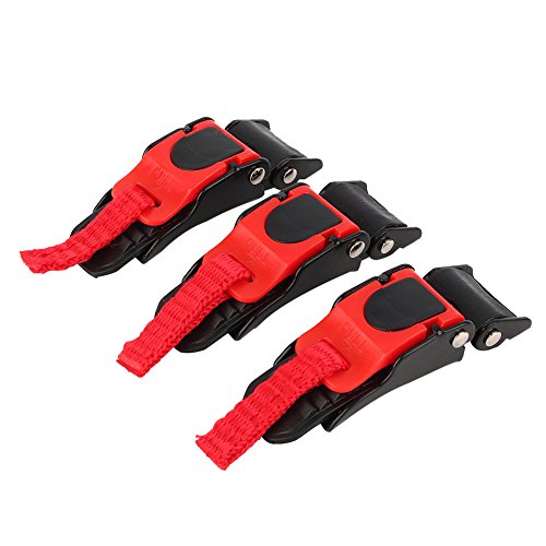 Qiilu Hebilla para Casco, 3X Clip de Velocidad para Casco de Motocicleta Correa de Barbilla de liberación rápida Botón para Tirar de la Bicicleta