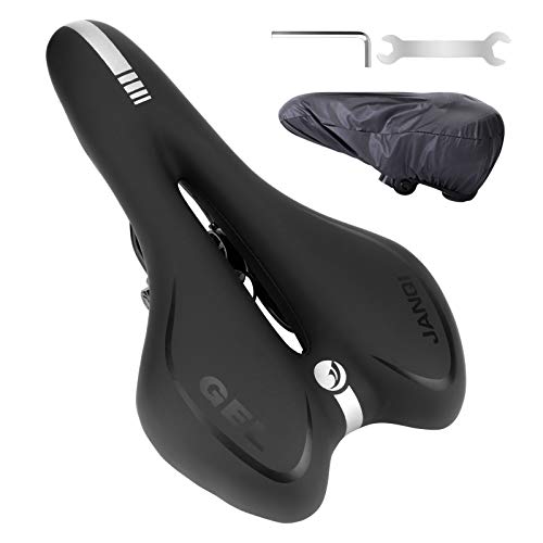 QKURT Asiento de bicicleta, Sillín de Bici Impermeable de Espuma, Sillín de bicicleta para hombre y mujer, Sillín de gel para bicicleta de montaña, Para bicicleta de carretera MTB bicicleta plegable