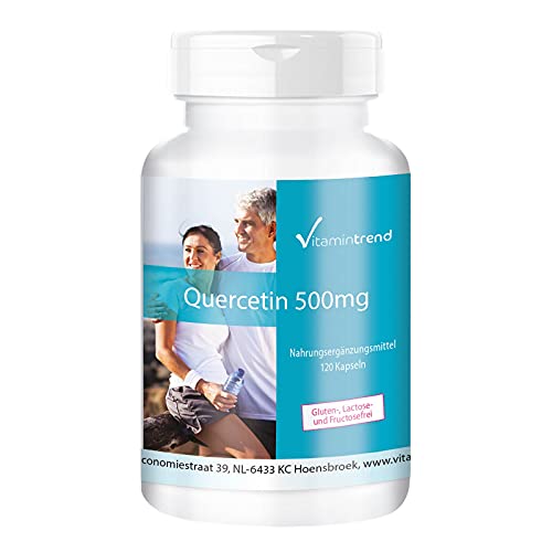 Quercetina 500mg – 120 cápsulas – Vegana – Recomendado para casos de alergia