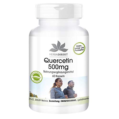 Quercetina 500mg – Altamente dosificada y vegana – 60 cápsulas