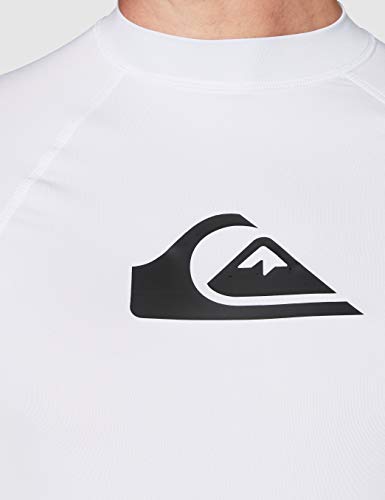 Quiksilver - All Time Licra de Manga Corta , Blanco (White), L