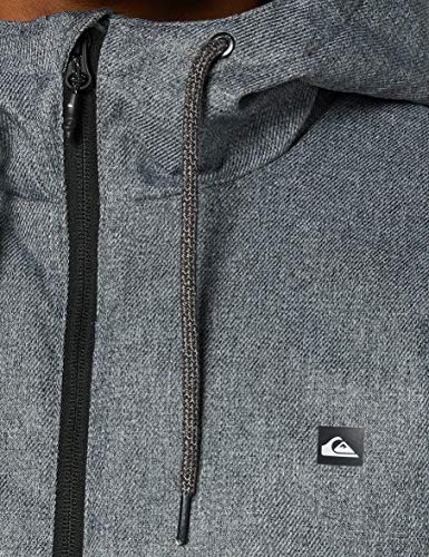 Quiksilver Brooks 5k - Chaqueta Impermeable Con Capucha Para Hombre Chaqueta Impermeable Con Capucha, Hombre, medium grey heather, M