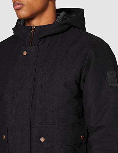 Quiksilver Brooks - Chaqueta Con Capucha Resistente Al Agua Para Hombre Chaqueta Con Capucha Resistente Al Agua, Hombre, black, M