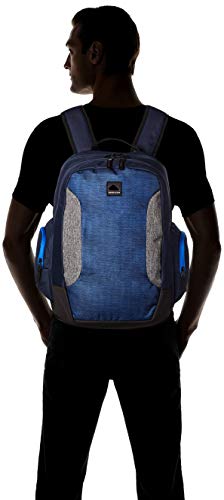 Quiksilver Schoolie, Mochila. para Hombre, Navy Blazer Heather, Einheitsgröße