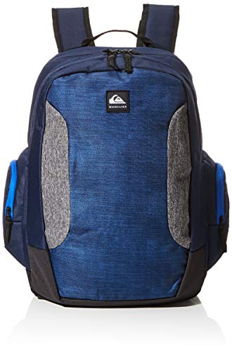 Quiksilver Schoolie, Mochila. para Hombre, Navy Blazer Heather, Einheitsgröße