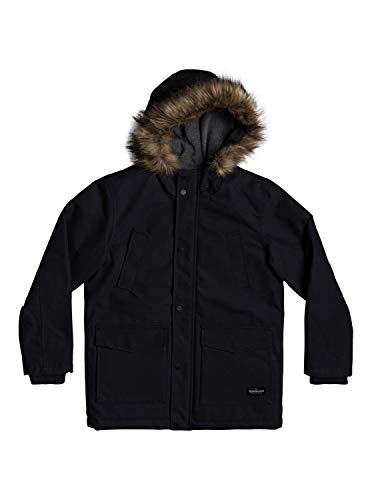 Quiksilver Storm Drop 5k - Parka Resistente Al Agua Para Niños 8-16 Parka Resistente Al Agua, Niños, black, XL/16