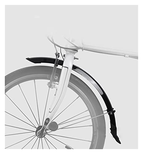 QWEP Guardabosquejo Bicicleta de 20 Pulgadas Mudguard Fender Front Front Front CLIPO CICINAL BICIERA Guardia de Barro Plegable alas de Bicicleta for el Freno del Disco de Freno Duradero y f