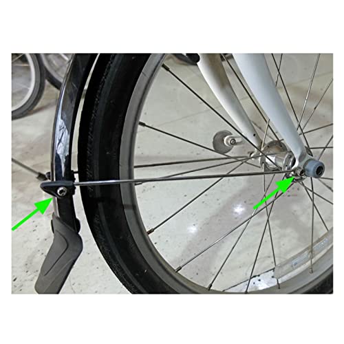 QWEP Guardabosquejo Bicicleta Plegable Mudguard Conjunto Accesorios DE Bicicleta ANTERIORES Guardia de Barro for 14 Pulgadas 20 Pulgadas Universal Bike Mudguard Kit Hardware Duradero y fáci