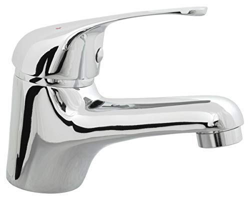 RAF - Grifo Mezclador Monomando Cromado para Lavabo sin Válvula Automática