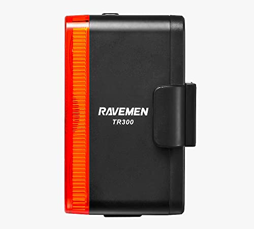 RAVEMEN Negro, luz TR300 Trasera Unisex Adulto, Talla única