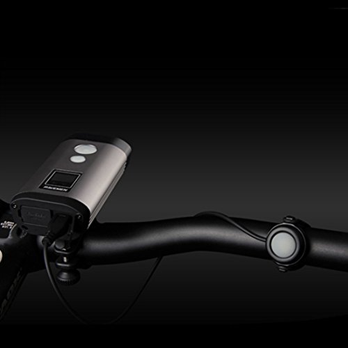 RAVEMEN Pr1200 Faro Bicicleta, Unisex Adulto, Plateado, Fino a 1200 Lumen