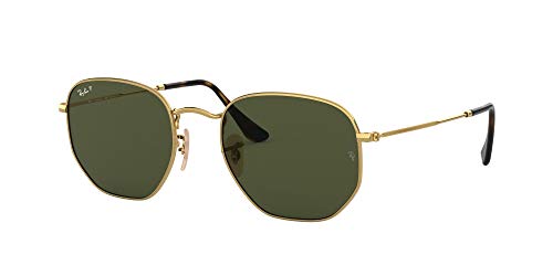 Ray-Ban Hexagonal Gafas, Oro, 51 Unisex Adulto