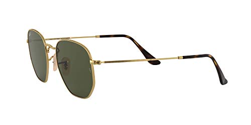 Ray-Ban Hexagonal Gafas, Oro, 51 Unisex Adulto