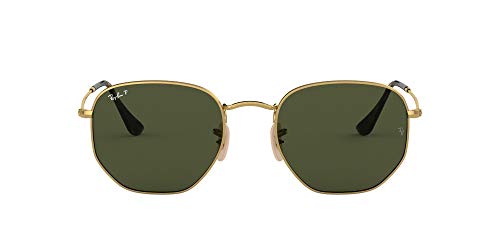 Ray-Ban Hexagonal Gafas, Oro, 51 Unisex Adulto