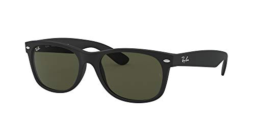 Ray-Ban New Wayfarer, Gafas de Sol Unisex adulto, Negro (Black 622), 55 mm